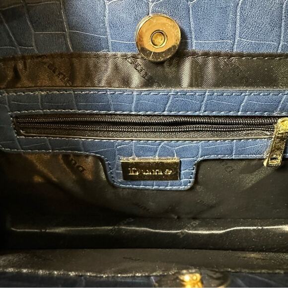 Dune Snakeskin Blue Crosssbody Bag - Picture 6 of 9